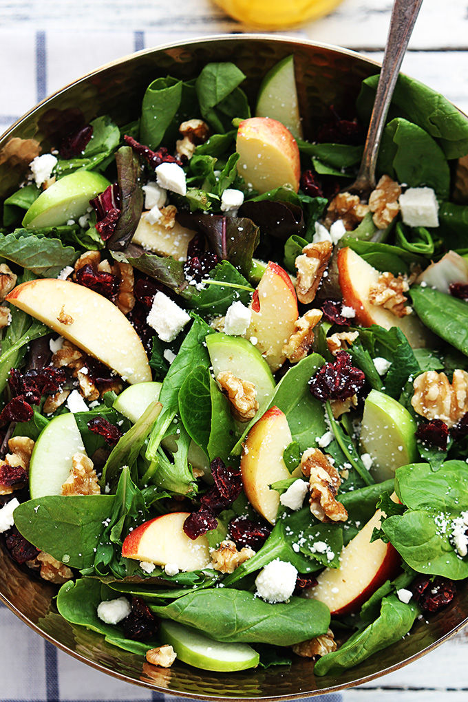 Apple Cranberry Walnut Salad - Pizazz