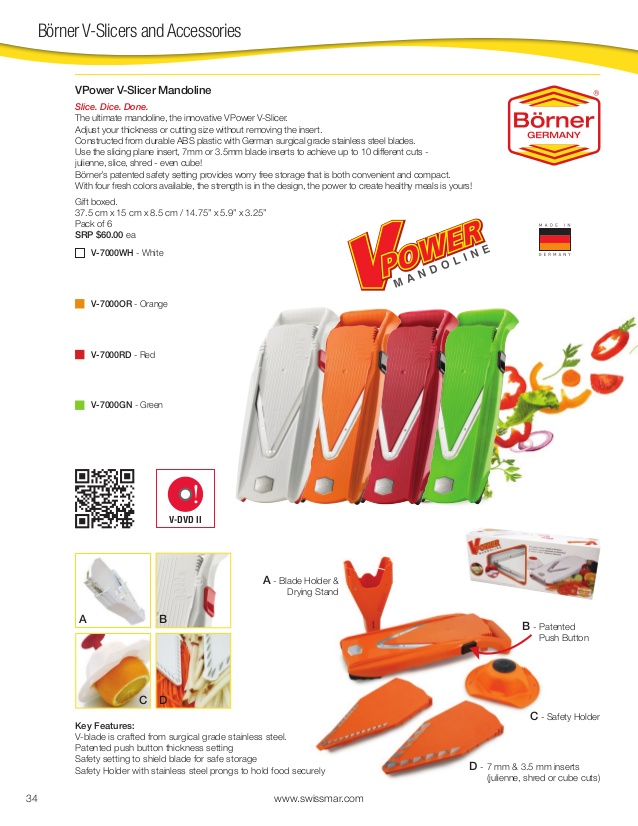 Shop Swissmar V-Power Borner V-Slicer Mandoline